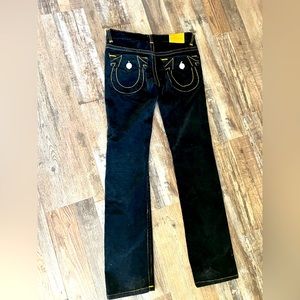 Rare True Religion black corduroy